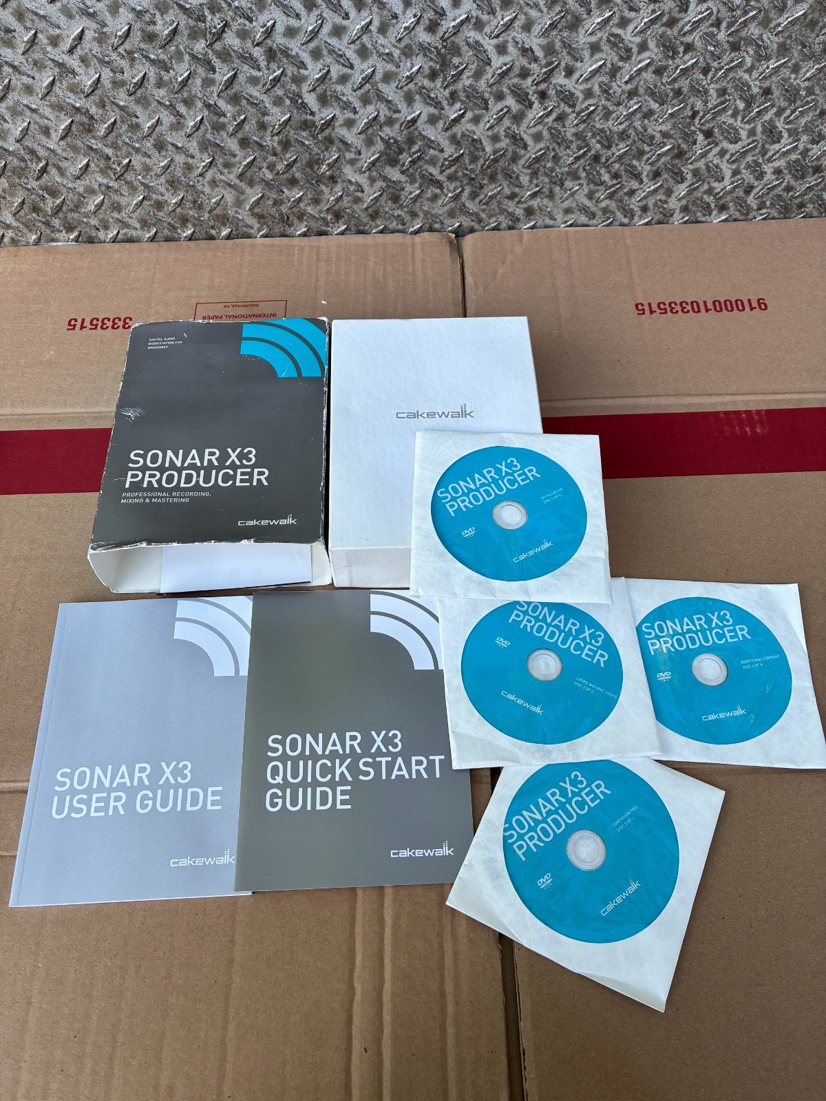 TASCAM CAKEWALK SONAR X3 PRODUCER Recording Mixing & Mastering Sofware DVD
