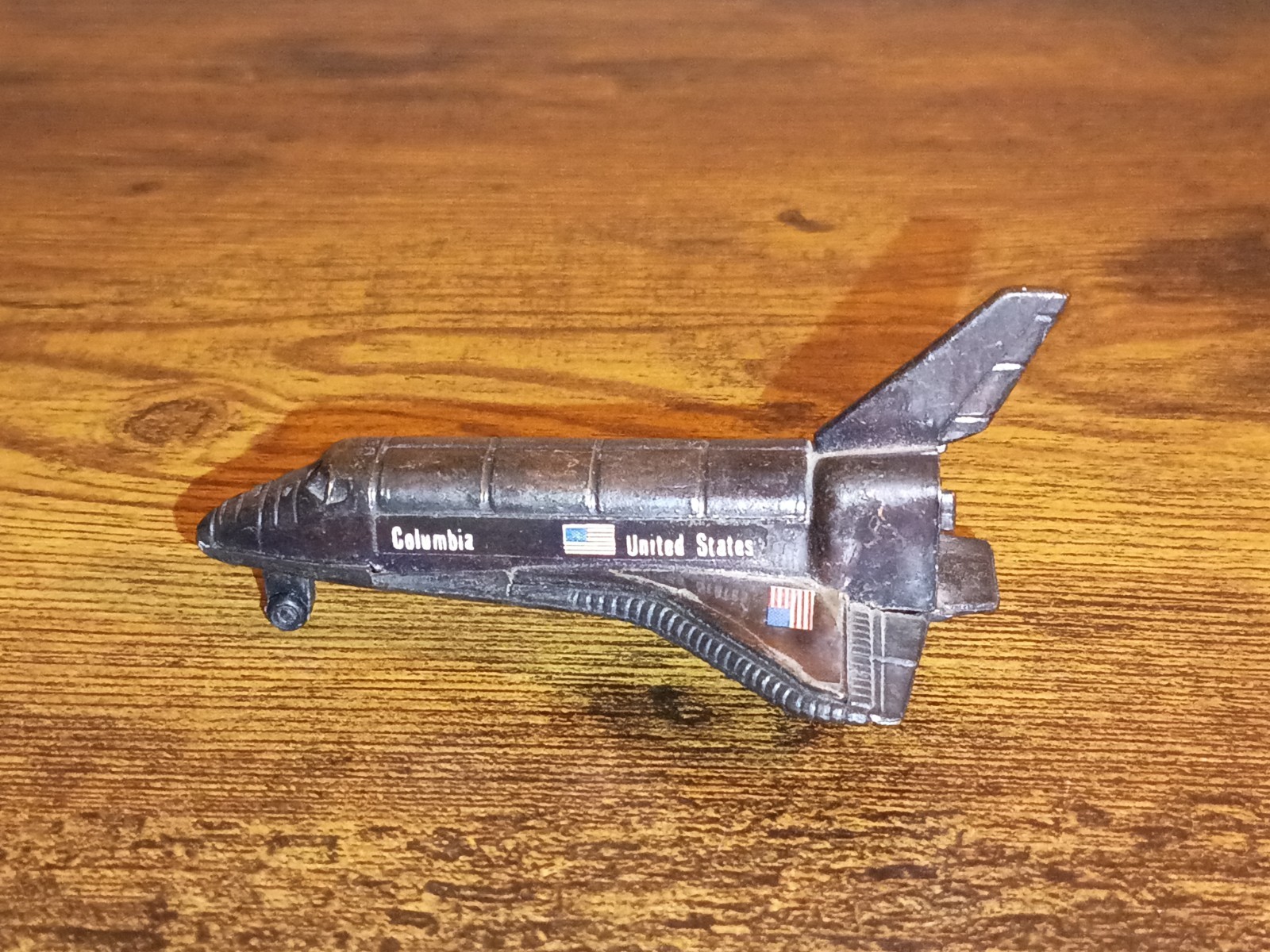 1981 Vintage Metal Pencil Sharpener Collectible Space Shuttle Columbia USA