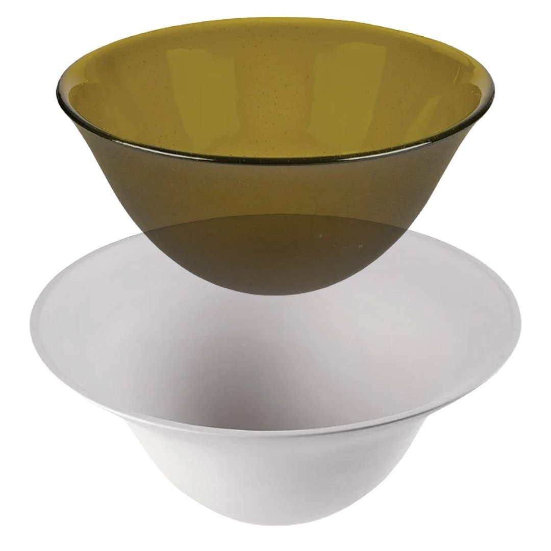15"RD.-Deep 7.3" Bullseye Deep Form Step II Mold Glass Fusing