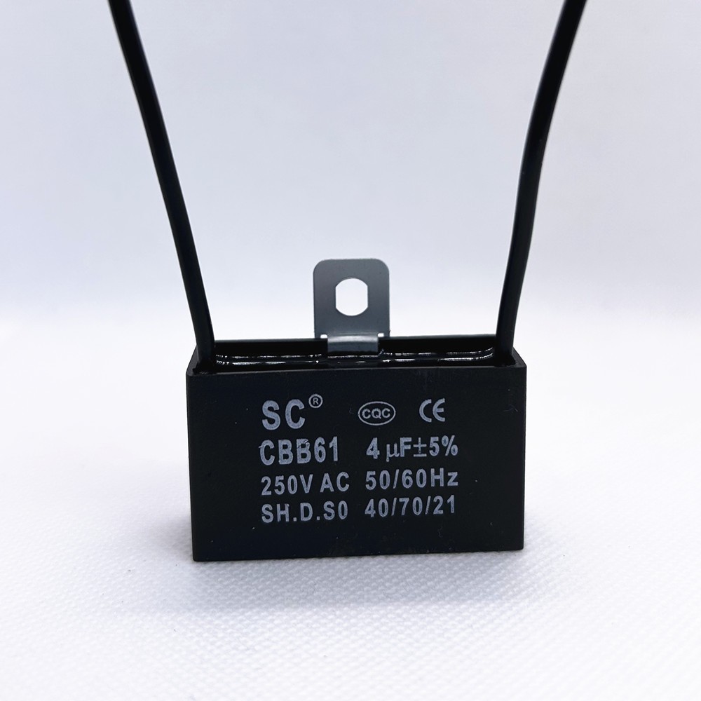 CBB61 4mfd 4uf 4.0uF 4 uF 250V AC Ceiling Fan MOTOR START Capacitor 2 WIRES
