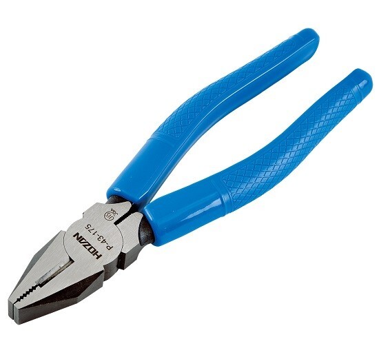 Hozan P-43-175 Pliers w/Side Cutters, 175mm