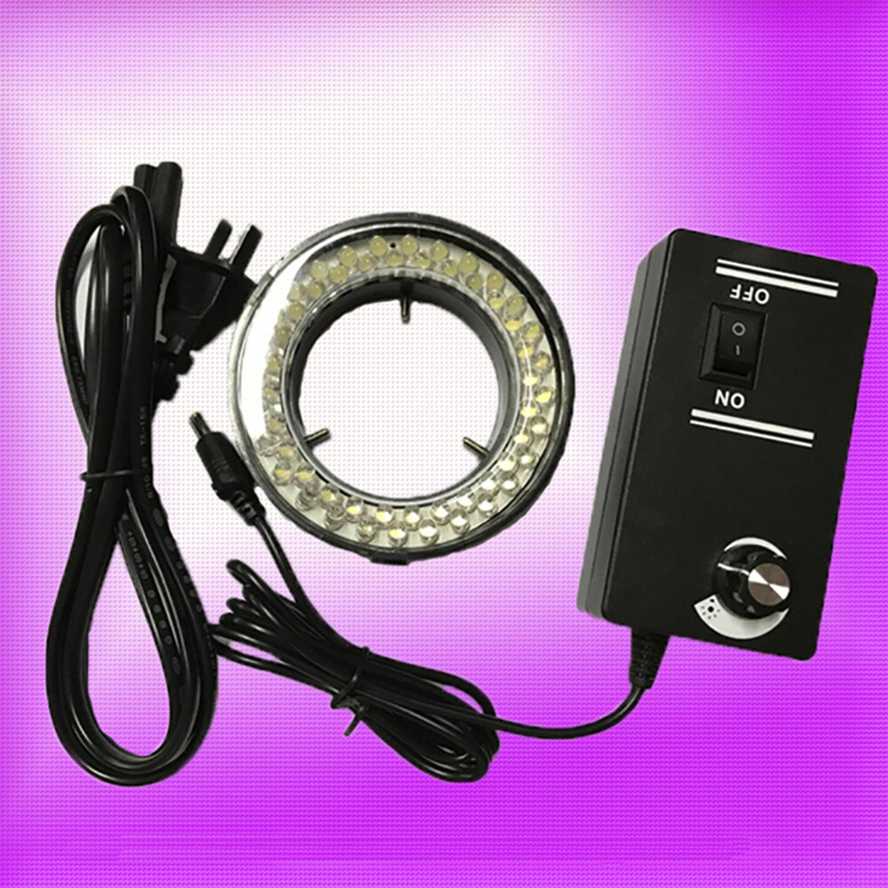 60-LED 1-6Set Adjustable Ring Light illuminator Lamp For STEREO ZOOM Microscope#