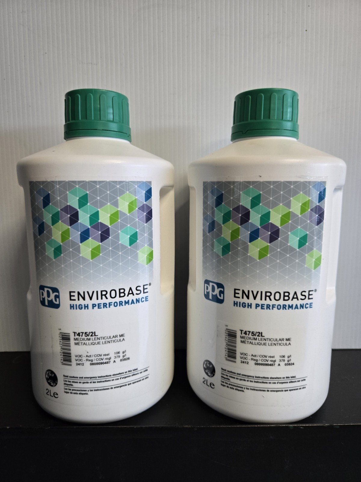 *** Lot Of 2 **** PPG T475 MED LENTICULAR METALLIC 2 Liter