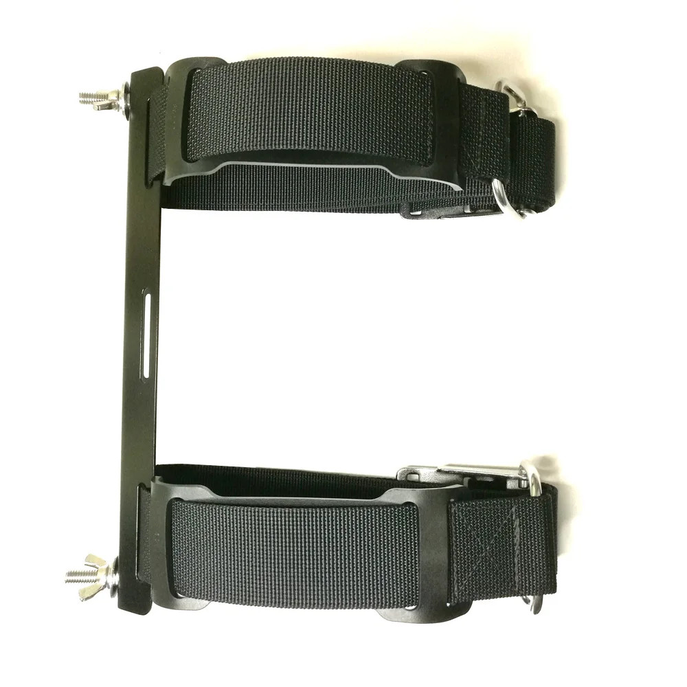 Aluminum Tech Scuba Diving Single Tank Adapter with 2 Tank Straps