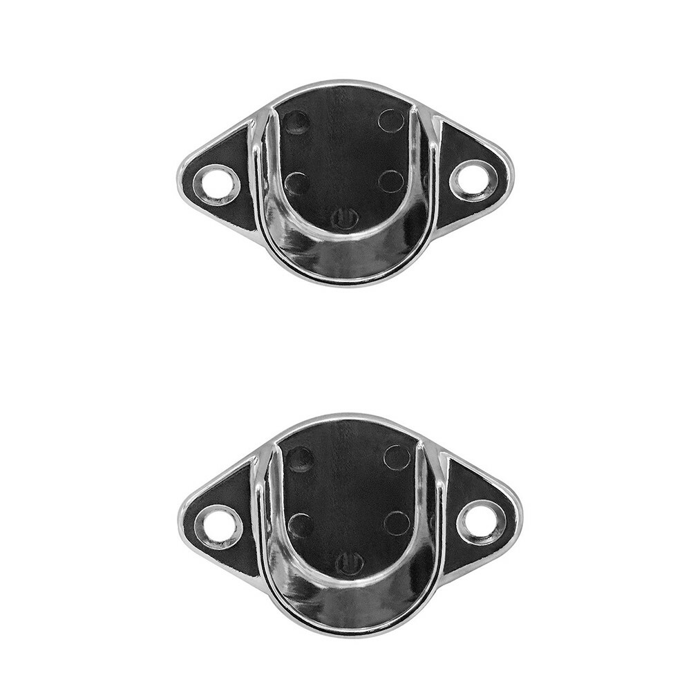 1-1/16'' Tubing U Flange Half Round Wall Flanges Retail Fixture Hanger 2 Pc
