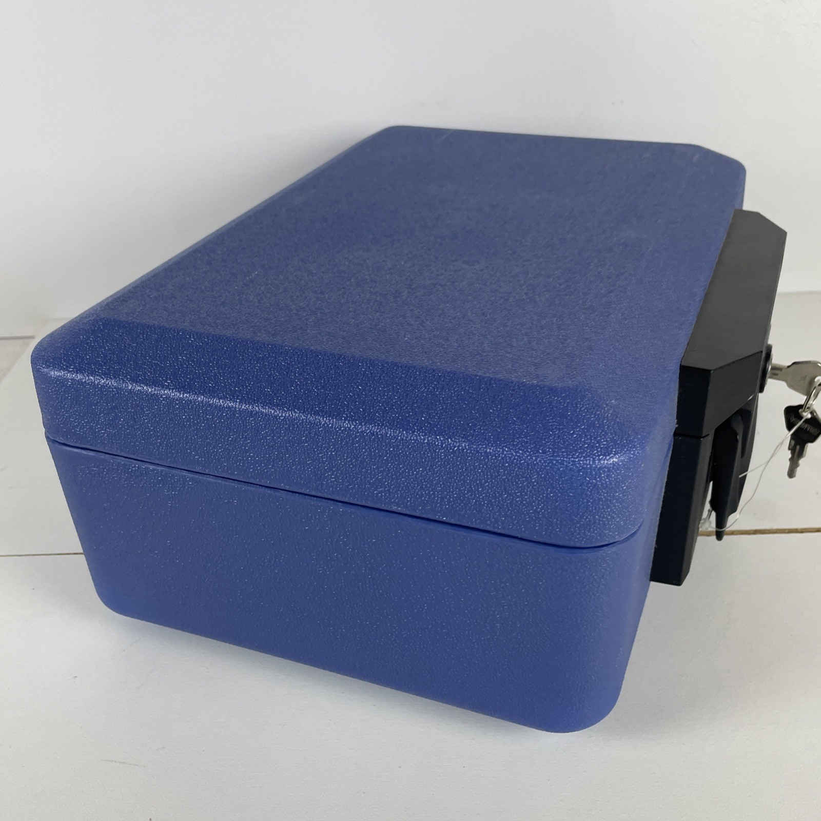 Sentry 1100 With Keys Fire Proof Lock Box Portable Record Protector Blue