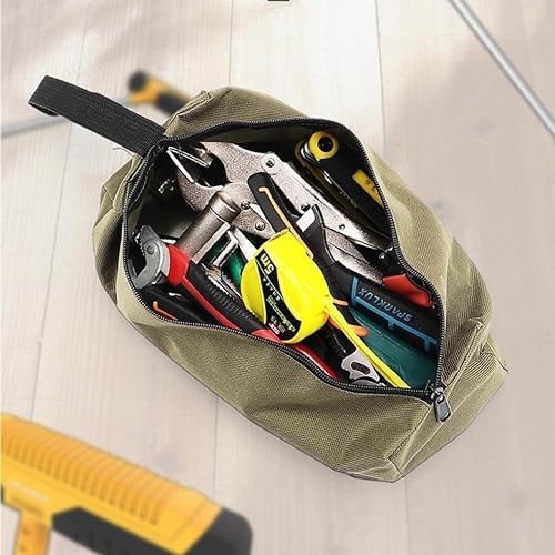Tool Pouch Bag 2 Pcs Canvas Tool Pouch,Multi-Purpose Tool Bags, Multi-Purpose...