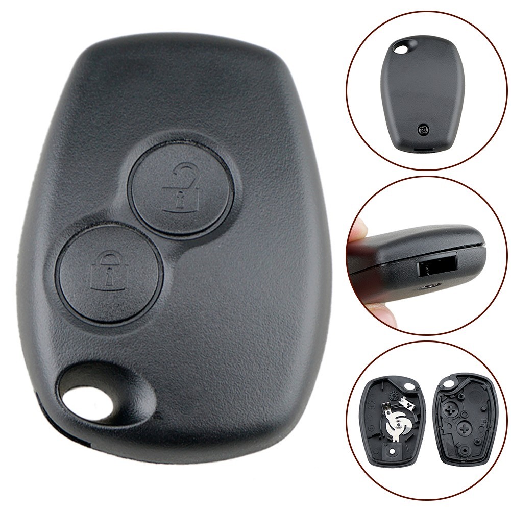 Long Lasting Key Shell Case for Renault Remote Control Key Black Color