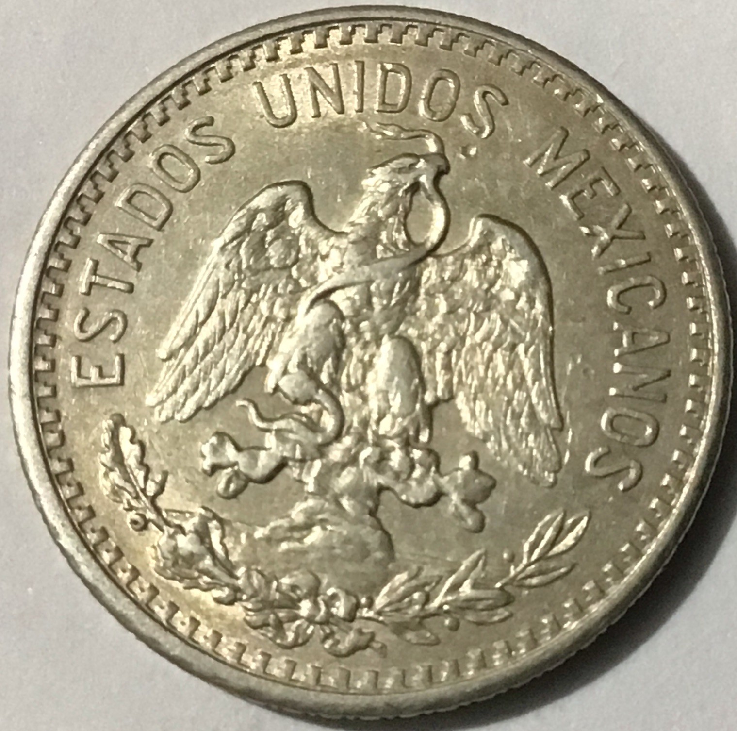 1914 Mexico 20 Centavos Silver HG