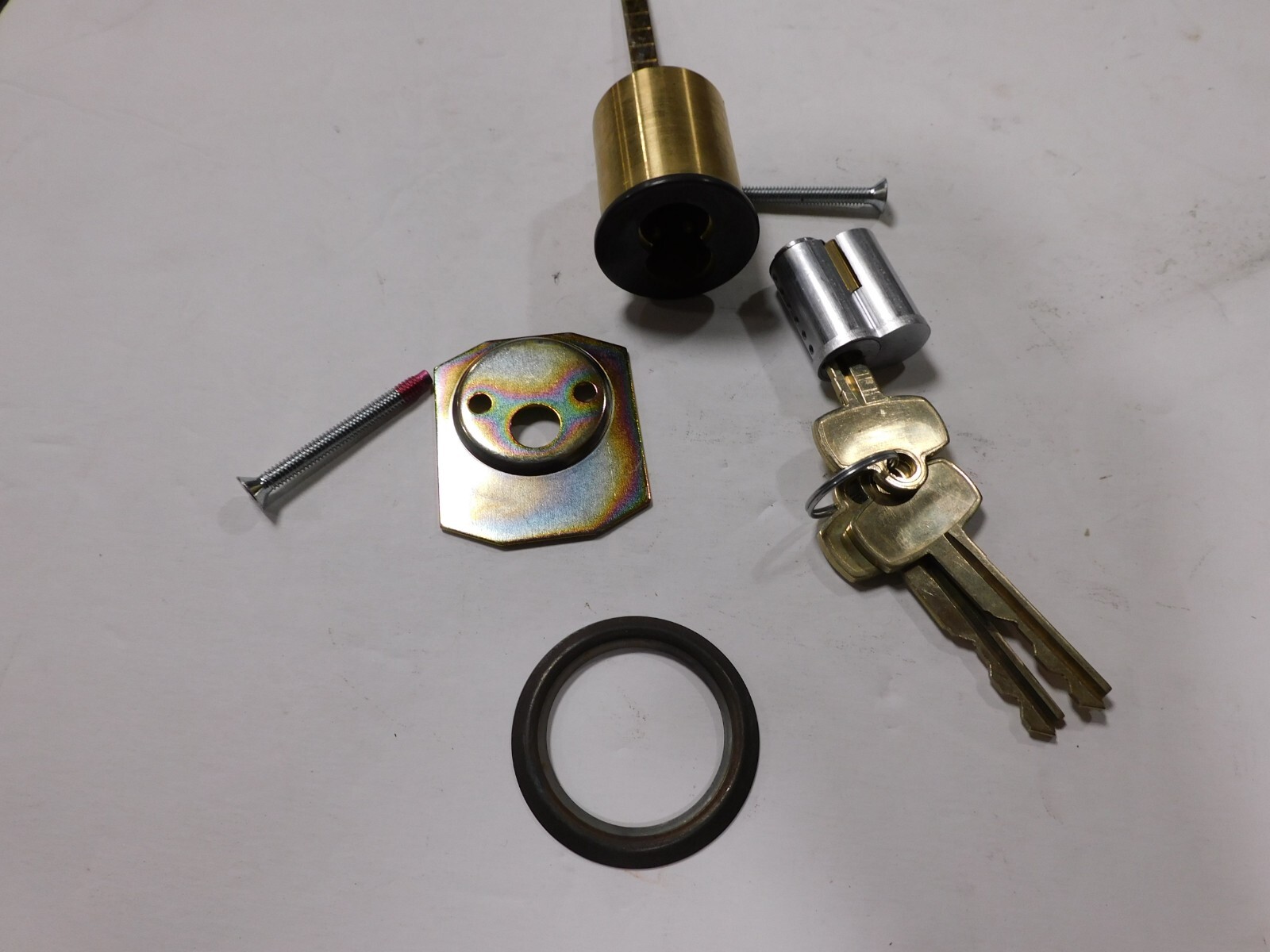 Locksmith  New FALCON I/C Rim Cylinder with Core "F" Keyway 613 6 Pin Locksport