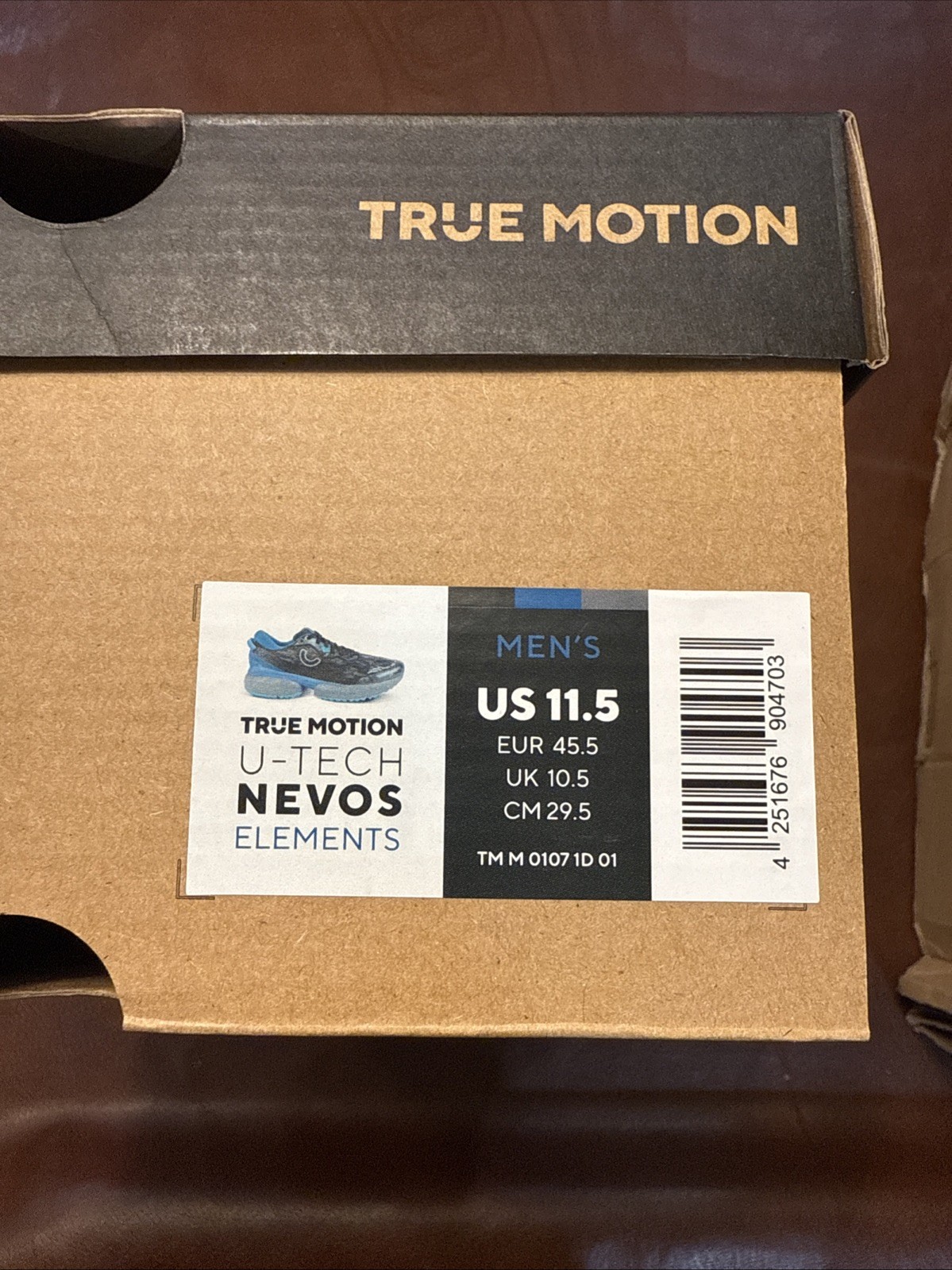 True Motion U-Tech Nevos Elements (Black/Blue) - Men’s US 11.5 - TM-M-0107-1D-01