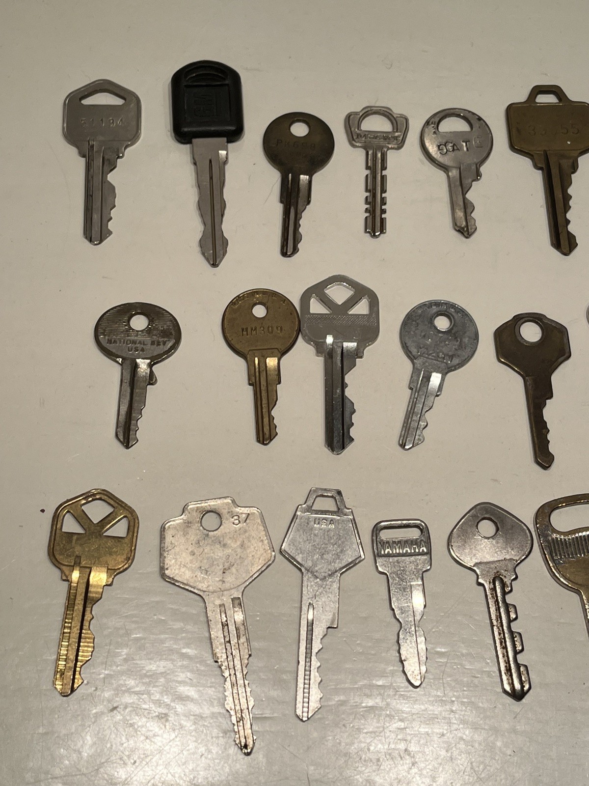 20 Key Collection Metal All marked & different YAMAHA, WRIGHT, HUDSON & More