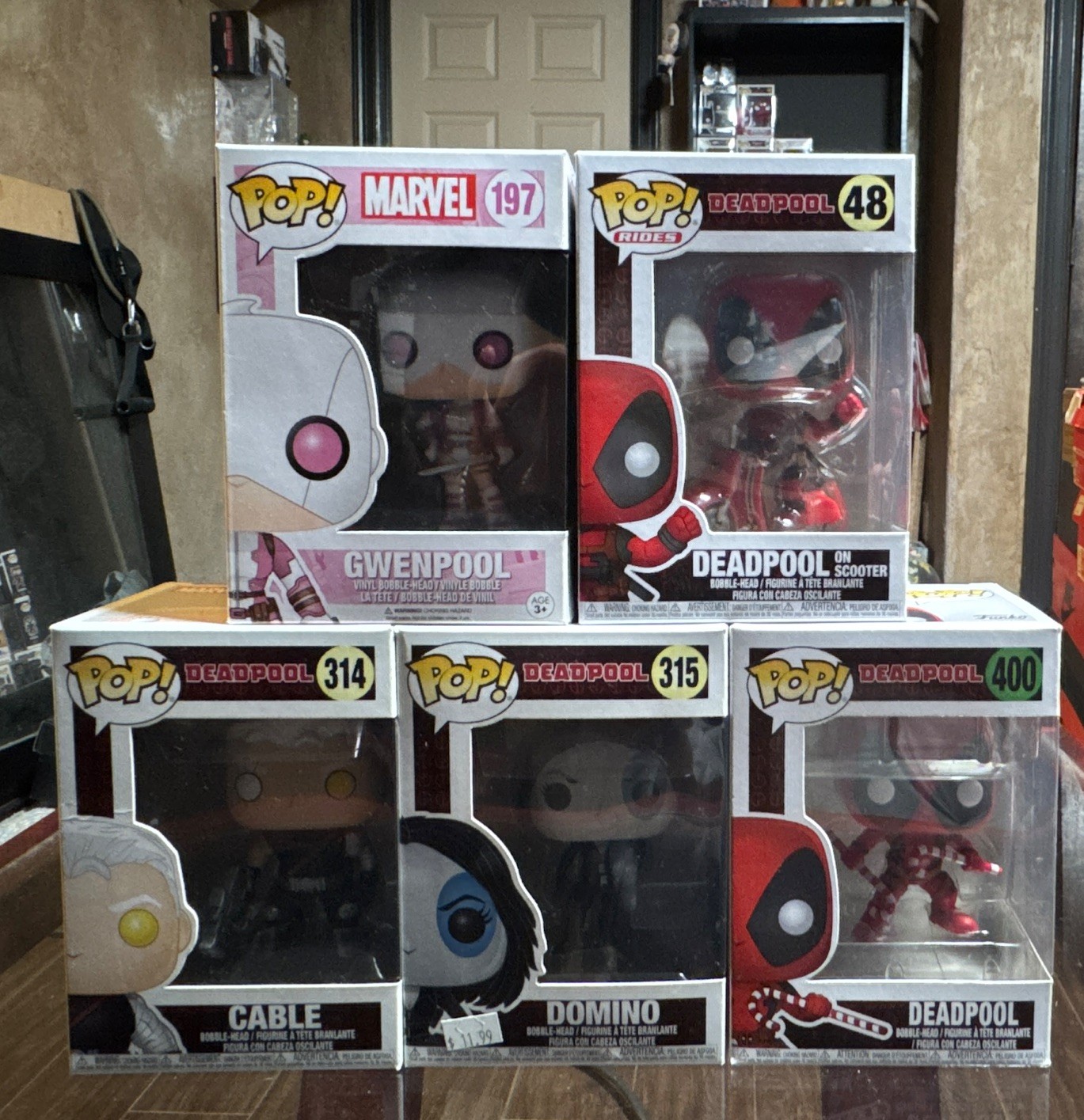 Funko Pop! Marvel Deadpool Lot of 5 original boxed vinyl figures!