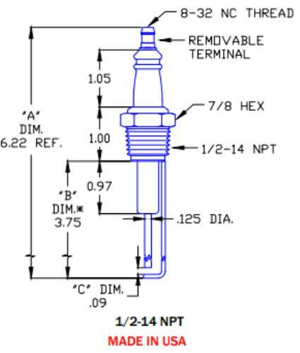 Gas Igniter Replacement for Auburn I-25-3 and Crown CA231