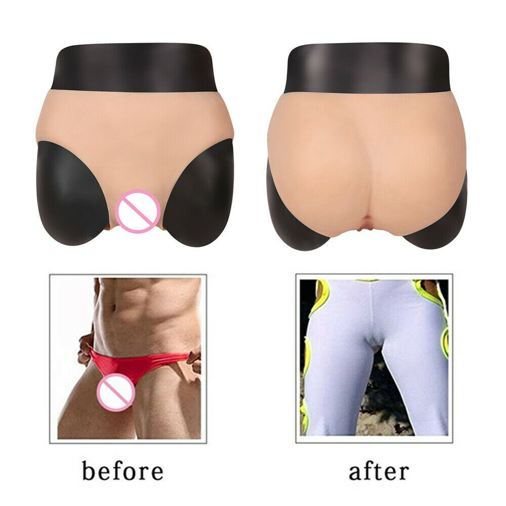 CDS Silicone Fake Vagina Shorts Panty HipShaping Pants For Crossdresser