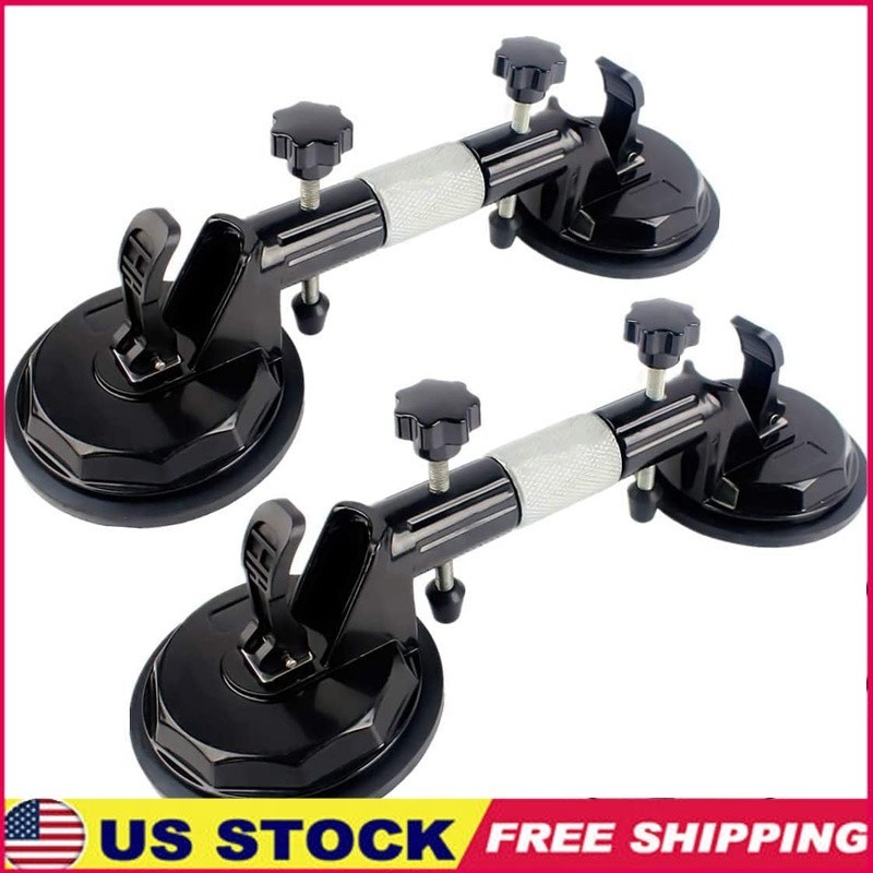 Heavy Duty Dual Hand Suction Cup Seam Setter Tool Aligning Flat Surfaces 50KG US