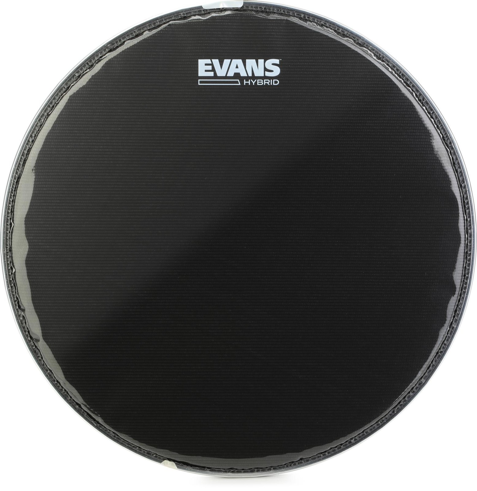 Evans Hybrid Black Marching Drumhead - 14 inch (2-pack) Bundle