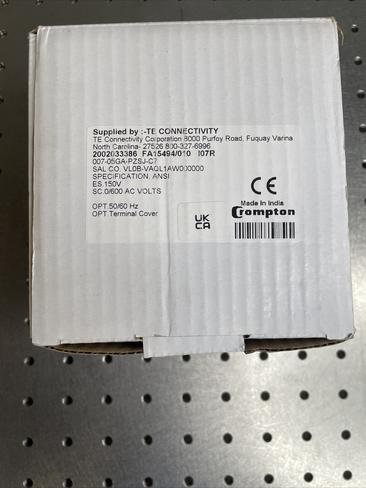 CROMPTON 007-05GA-PZSJ-C7 SWITCHBOARD METER  0-150V Scale 0-600V NEW