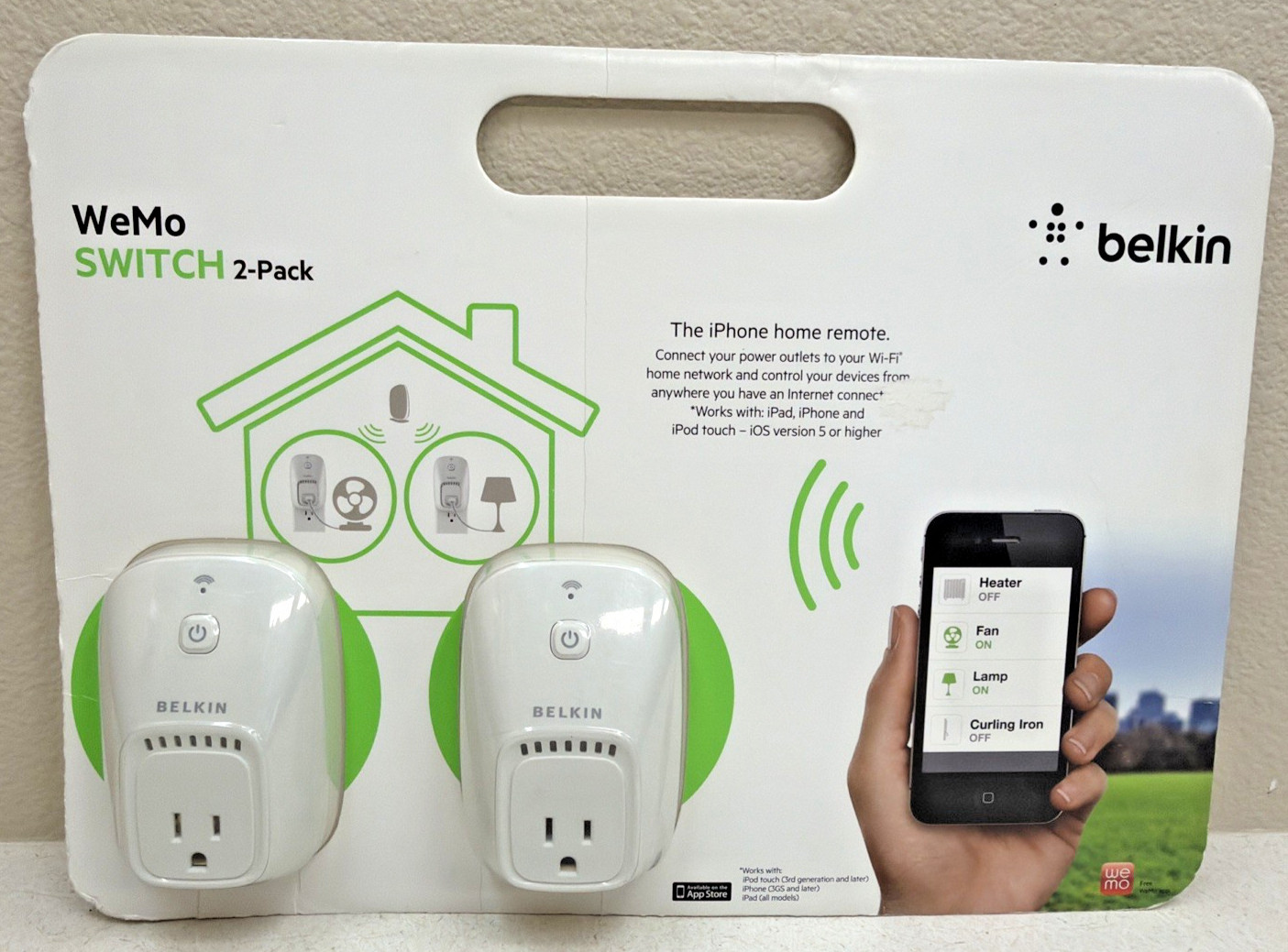Belkin WeMo Smart  Switch 2 Pack Works With I Phone