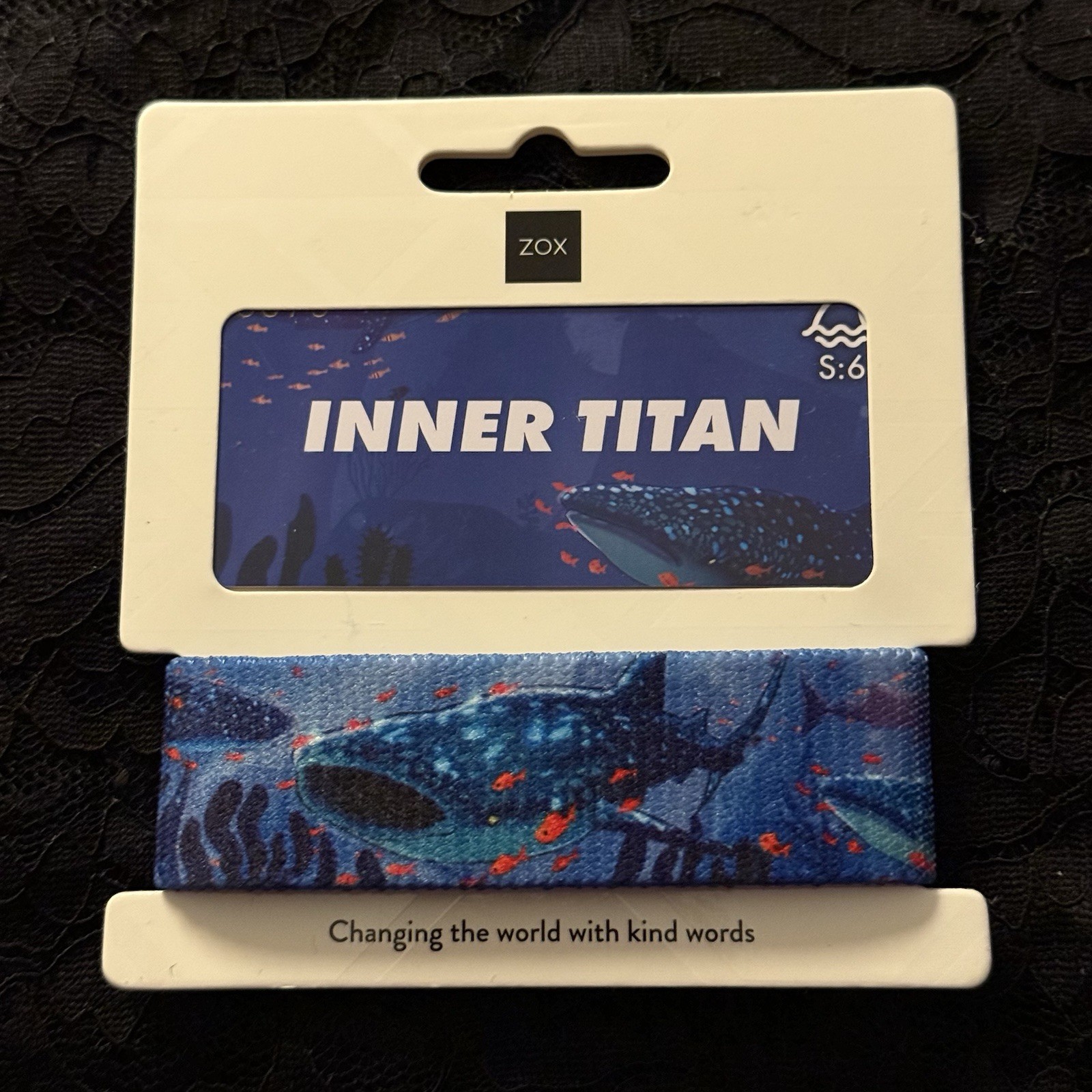 New! ZOX Strap *INNER TITAN S:6* Sz OS/MEDIUM - Reversible Wristband with Card