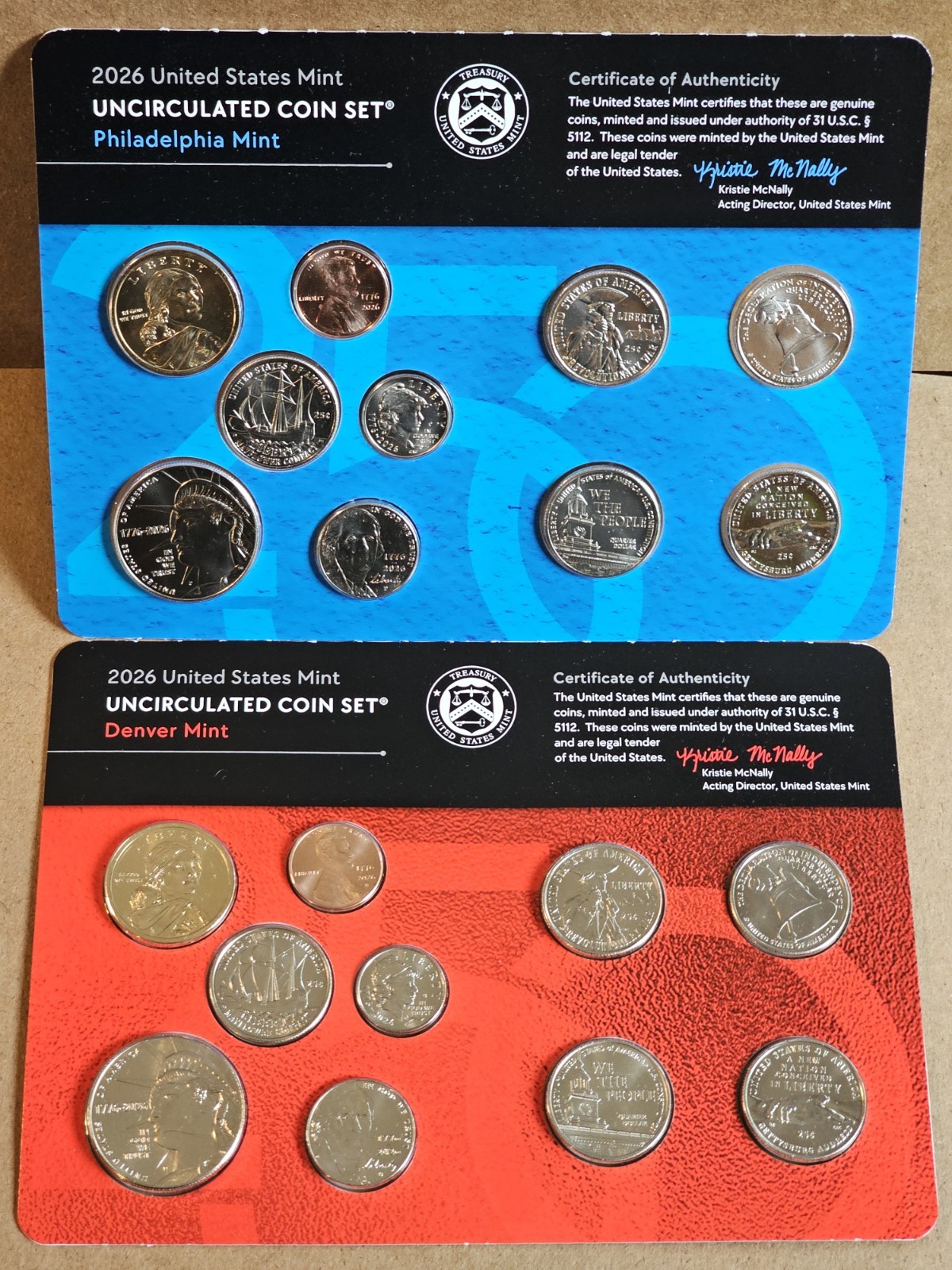 2026 P & D Uncirculated Coin Set US Mint Set With 2026 Penny -In hand Ships Fast
