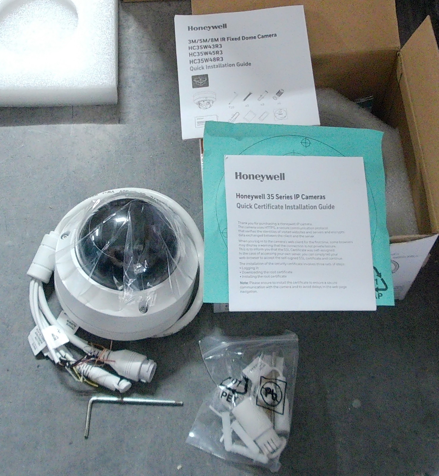 Honeywell HC35W45R3 35 Series 5MP IR Rugged Mini WDR IP Dome Camera, 2.8mm Lens