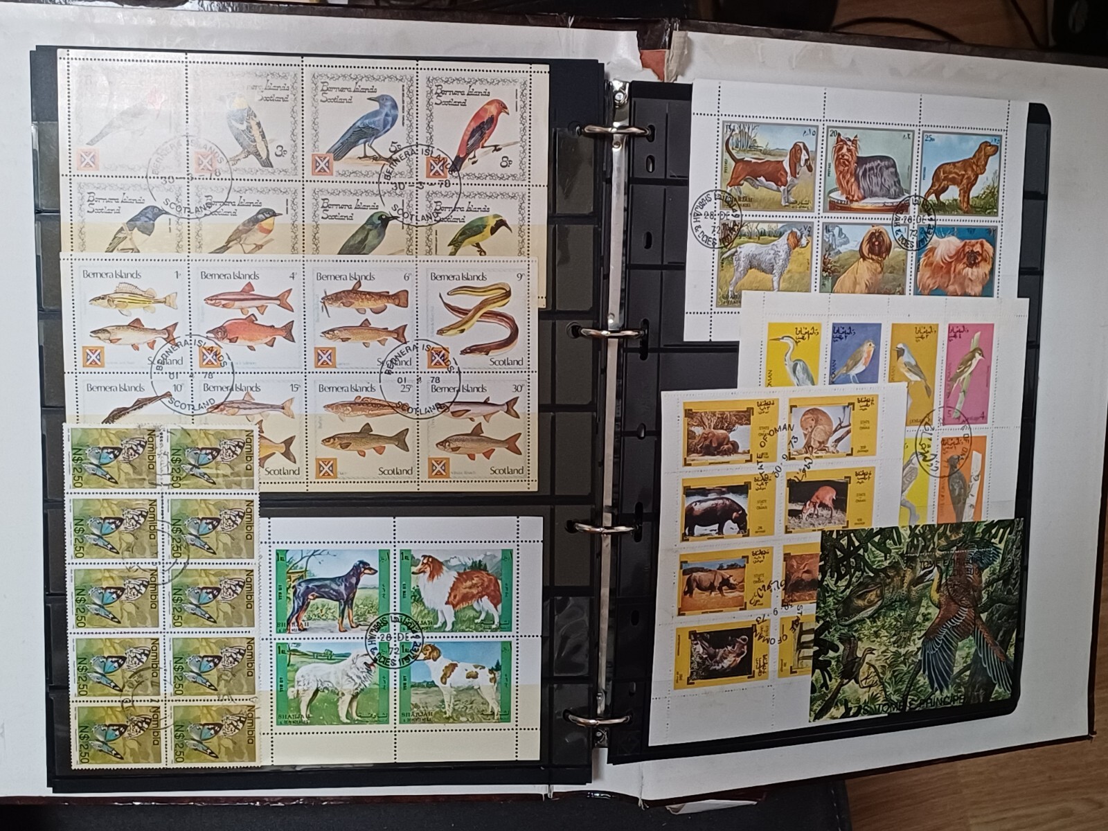WORDWIDE WORLD MIX MNH VFU SHEETS BLOCKS LOT 6 PAGES VF!!