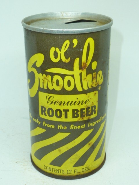 Empty Top Opened 12oz Ol' Smoothie Genuine Root Beer Tab-Top