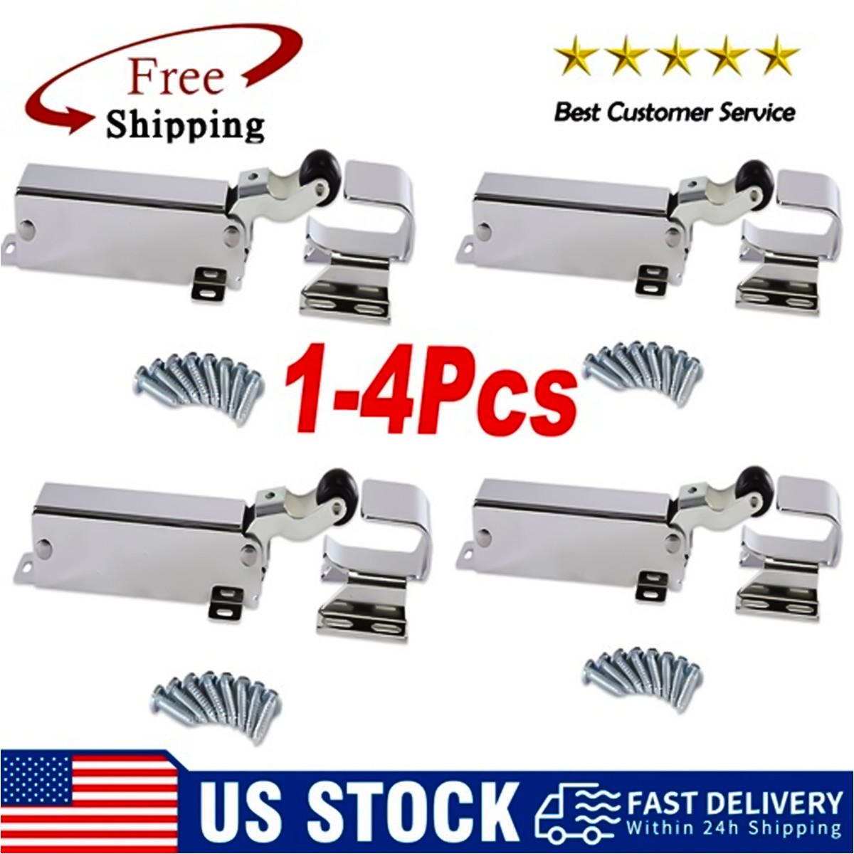 1-4X 3/4 In For Kason 1094 SureClose Hydraulic Door Closer with Flush to Hook #1