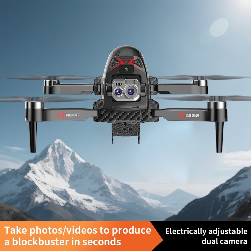 cs26 Drone with Screen Remote Control, Electric Adjustment Dual Camera, Optical
