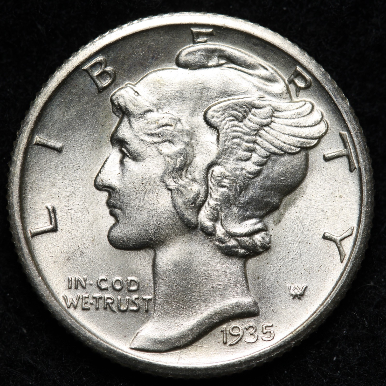 1935-S Mercury Silver Dime BU *UNCIRCULATED* MS FSB E221 WXFM