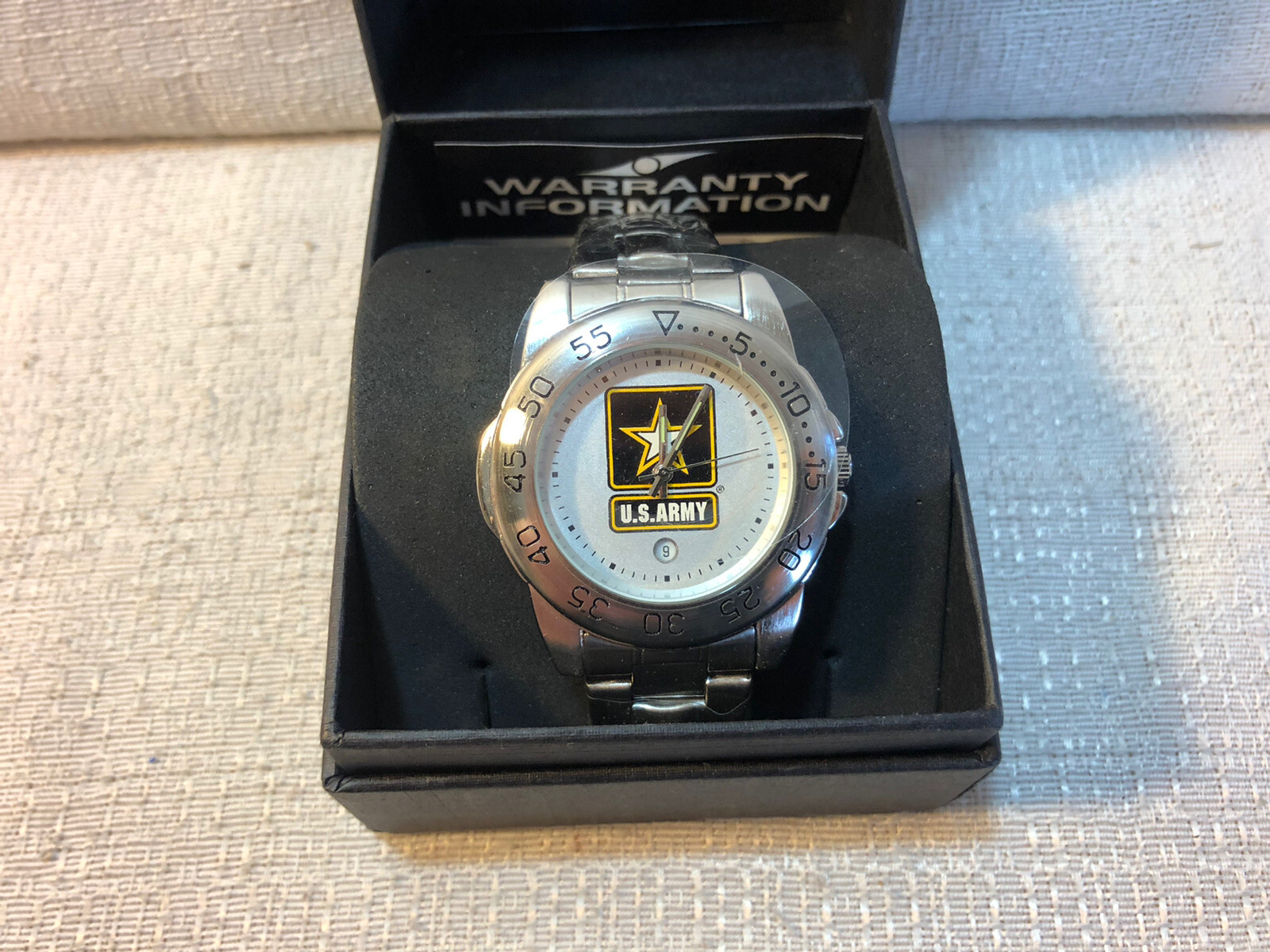 Sun Time US Army Military Sport Steel Gameday Collection Mens Watch