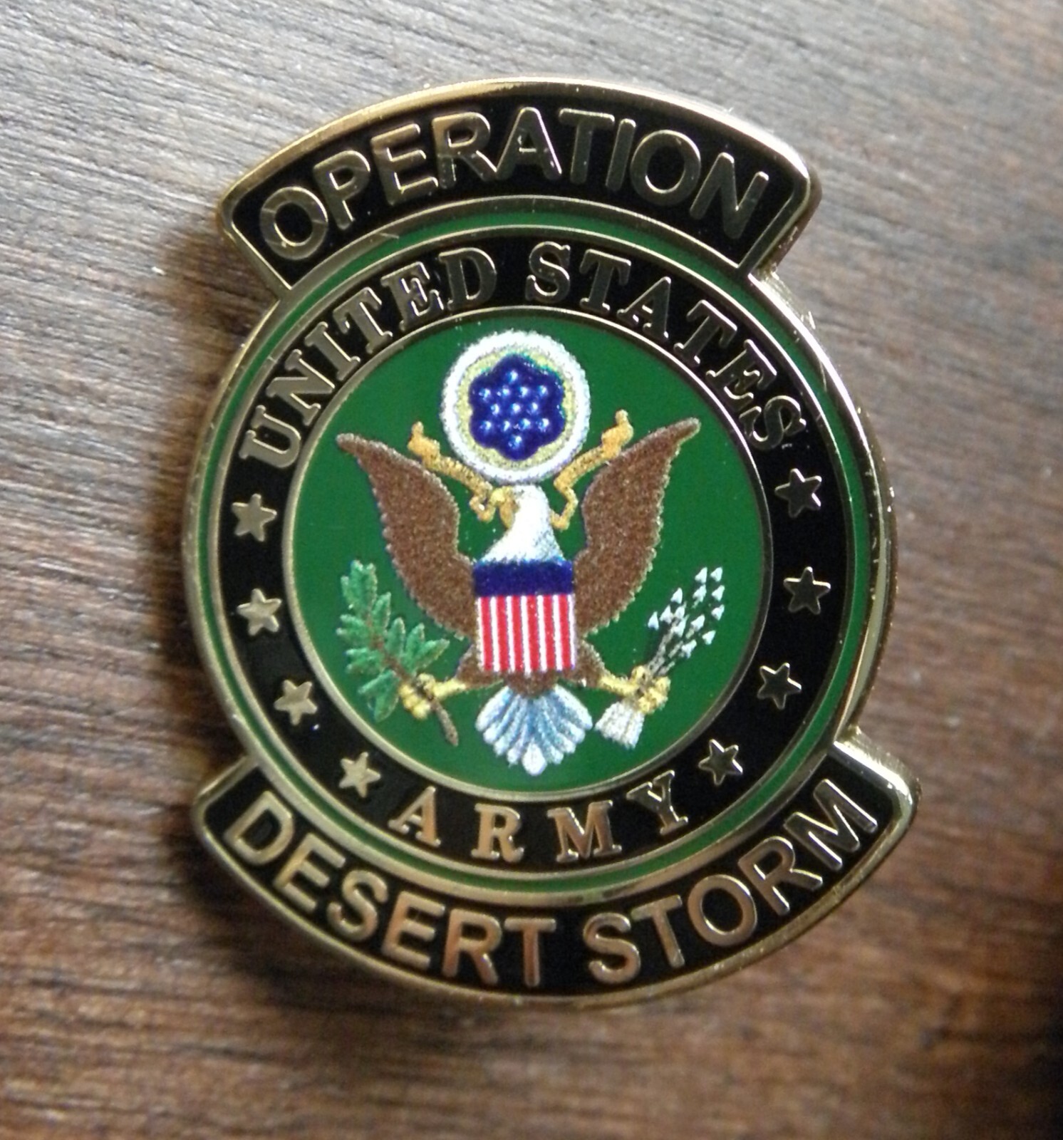 United States Army Operation Desert Storm Veteran Lapel Pin Badge 1 x 1 inches