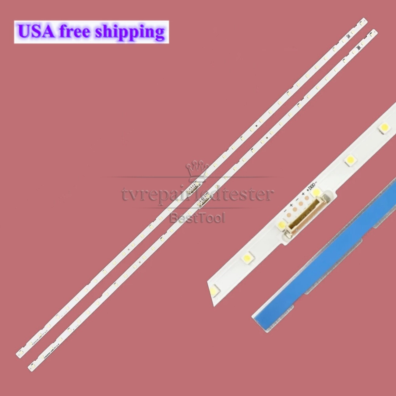 LED Backlight Strips For Samsung TV UE50NU7025 UN50NU7100 UE50NU7470U UN50NU7090