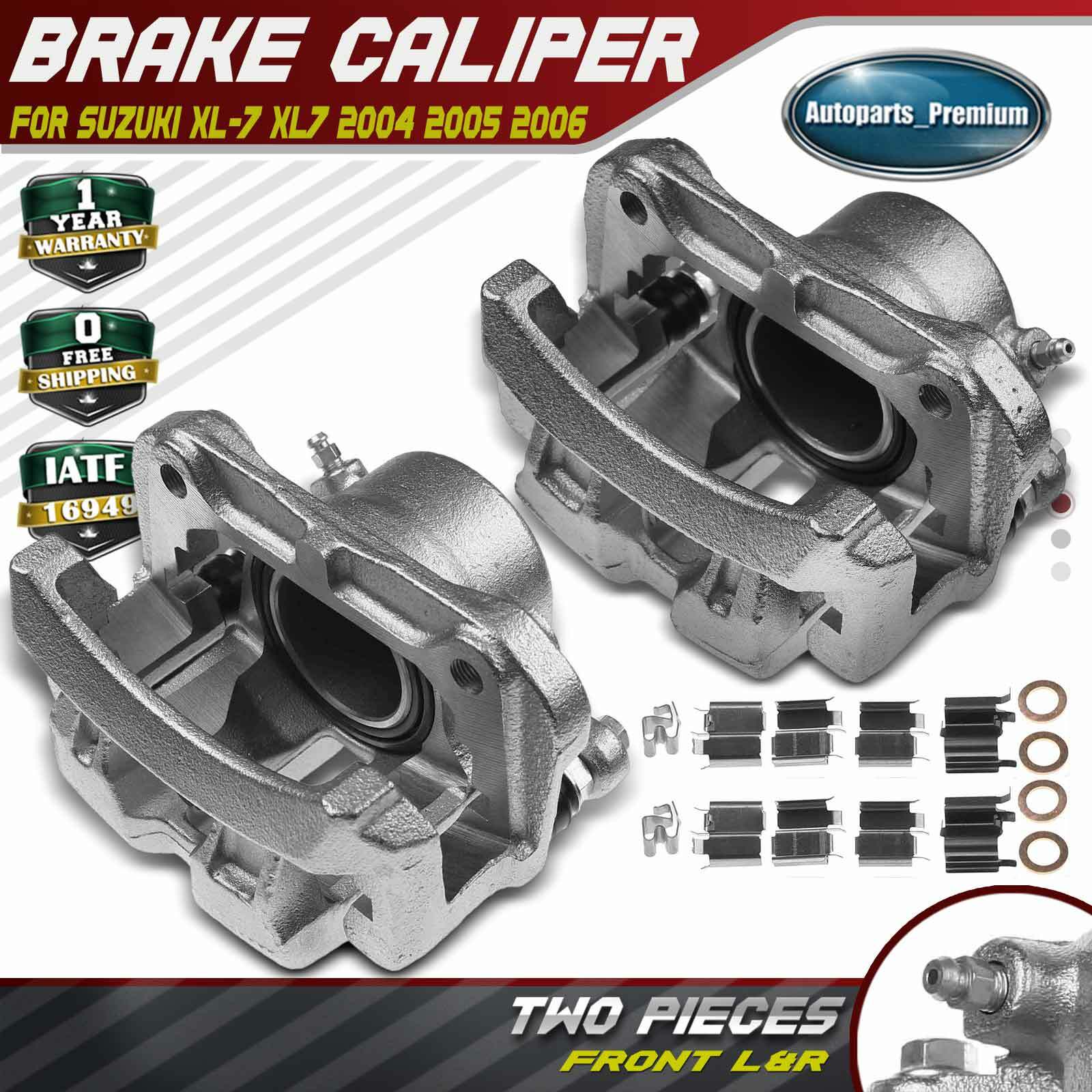 2x Front Left & Right Disc Brake Caliper with Bracket for Suzuki XL-7 2004-2006