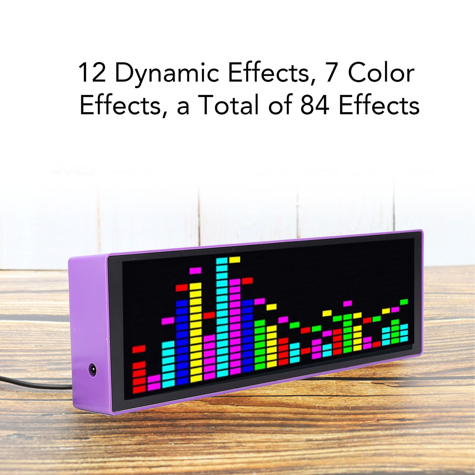 RGB LED Music Spectrum Display With Dynamic Visual Effects For Music Lovers Use