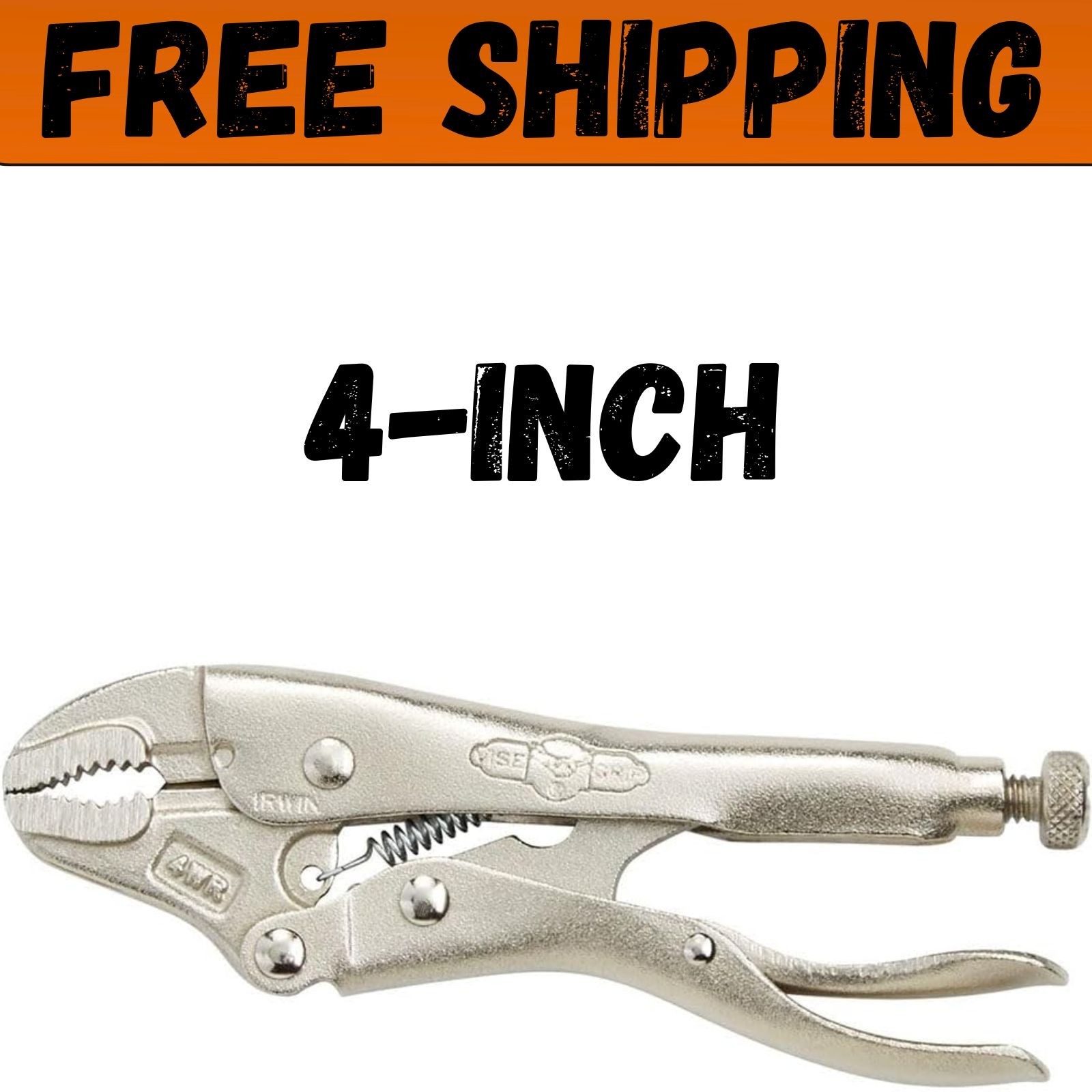 IRWIN VISE-GRIP Curved Jaw Locking Pliers with Wire Cutter, 4-Inch (10)