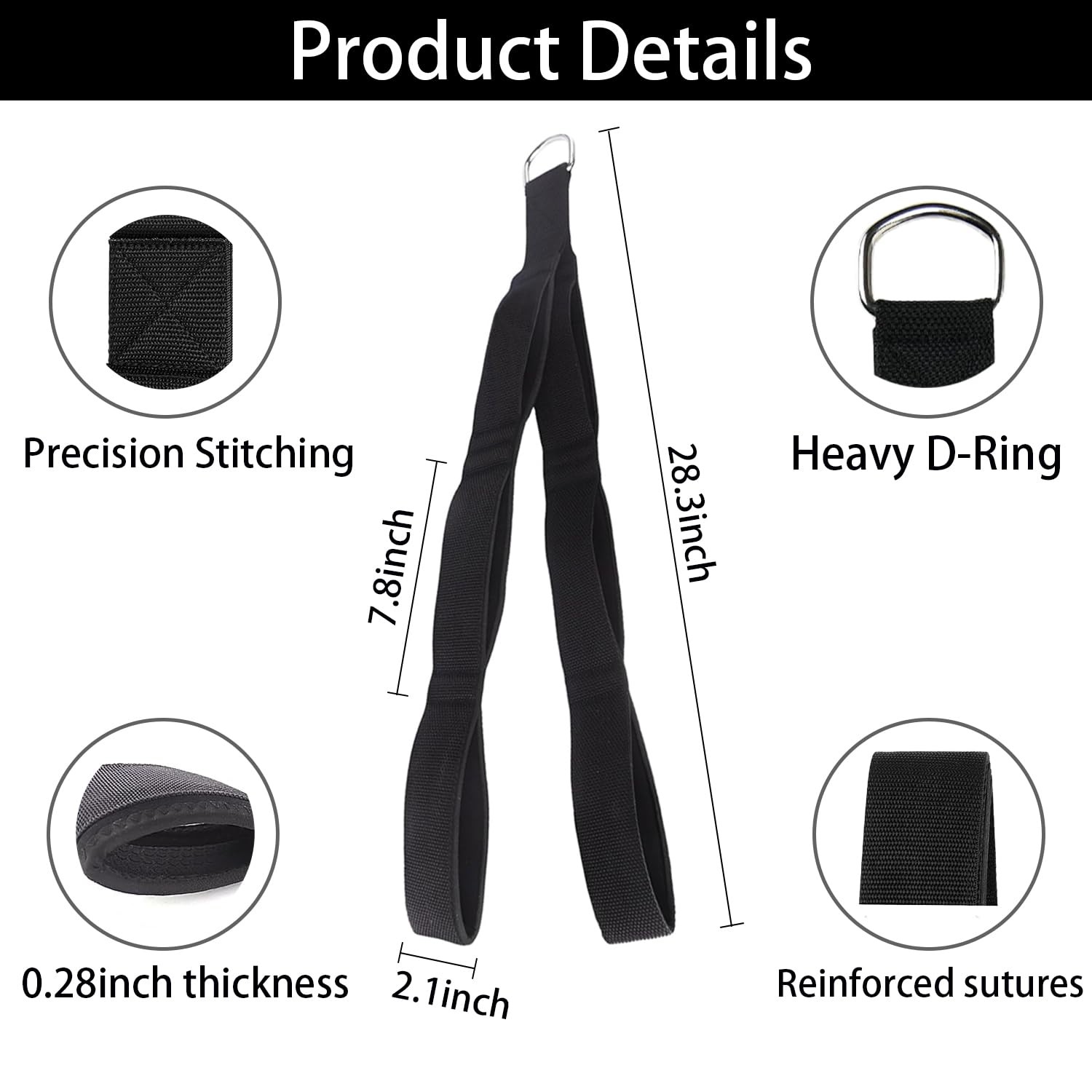 Tricep Rope Cable Attachment for Strength Training and Arm Workouts