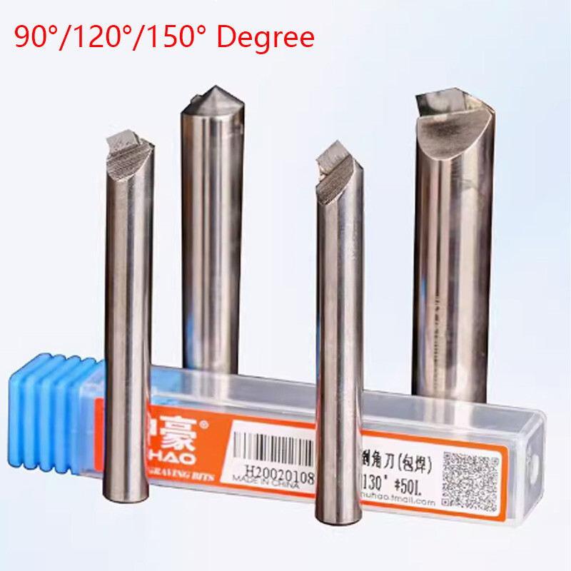 90°/120°/150° Degree Diamond Chamfer End Mill PCD Milling Cutter For Acrylic