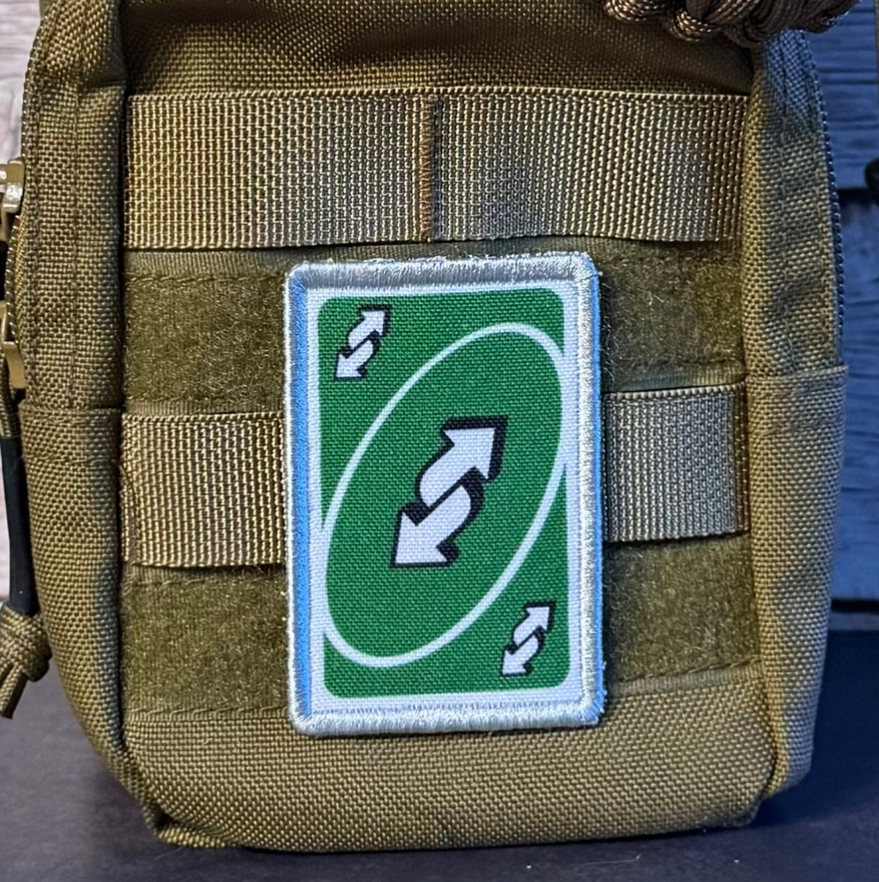 Funny UNO Reverse Card Morale Patch – Tactical Meme | VELCRO® Brand Fastener