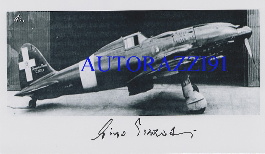 ITALY ACE Gino Pizzati 5 Vic signed 4x6 PHOTO