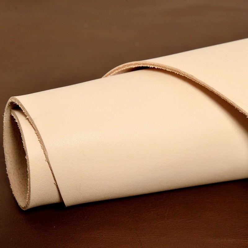 2mm Thick Natural Veg Tanned Cowhide Shoe Lining Leather DIY Bag Craft Material