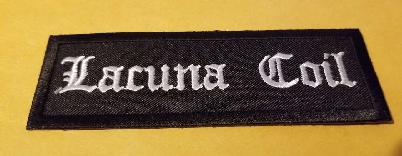 Lacuna Coil Gothic, Metal, Progressive metal Embroidered Patch approx 1.5x4.5"