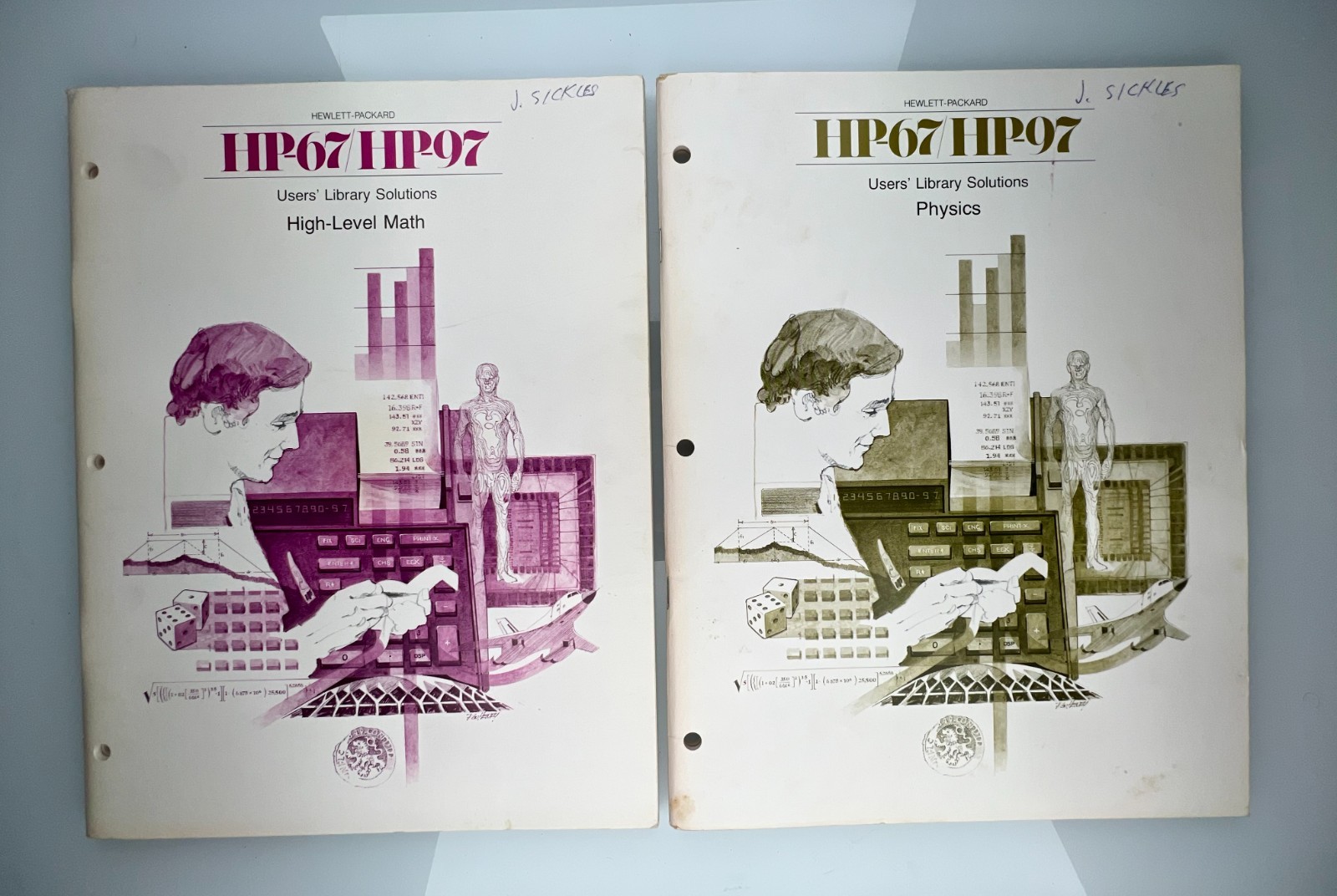Hewlett-Packard HP-67 HP-97 Library Solutions Math Physics Manuals Lot 67 97