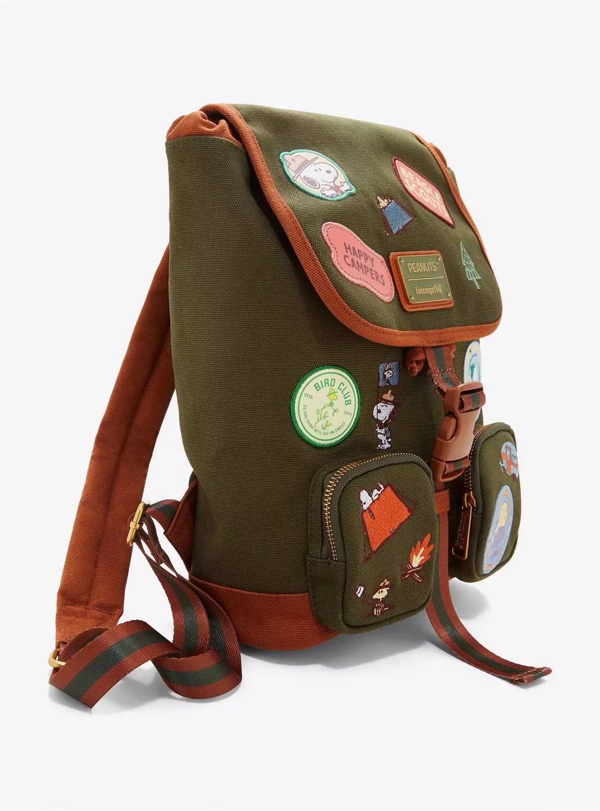 Loungefly Peanuts Snoopy Beagle Scout Canvas Mini Backpack. NWT - EXCLUSIVE.
