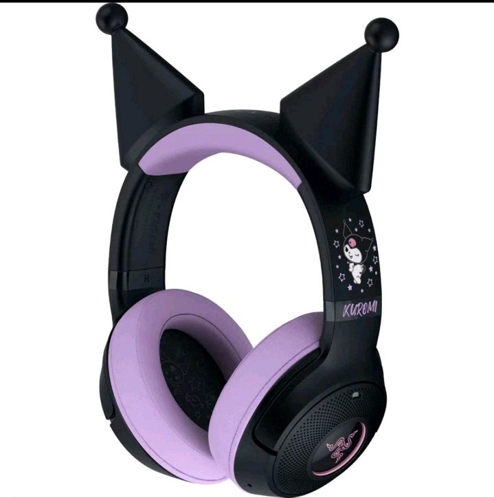 Razer Kraken Kitty V2 BT - Kuromi Edition Headset: Wireless Gaming, Mac