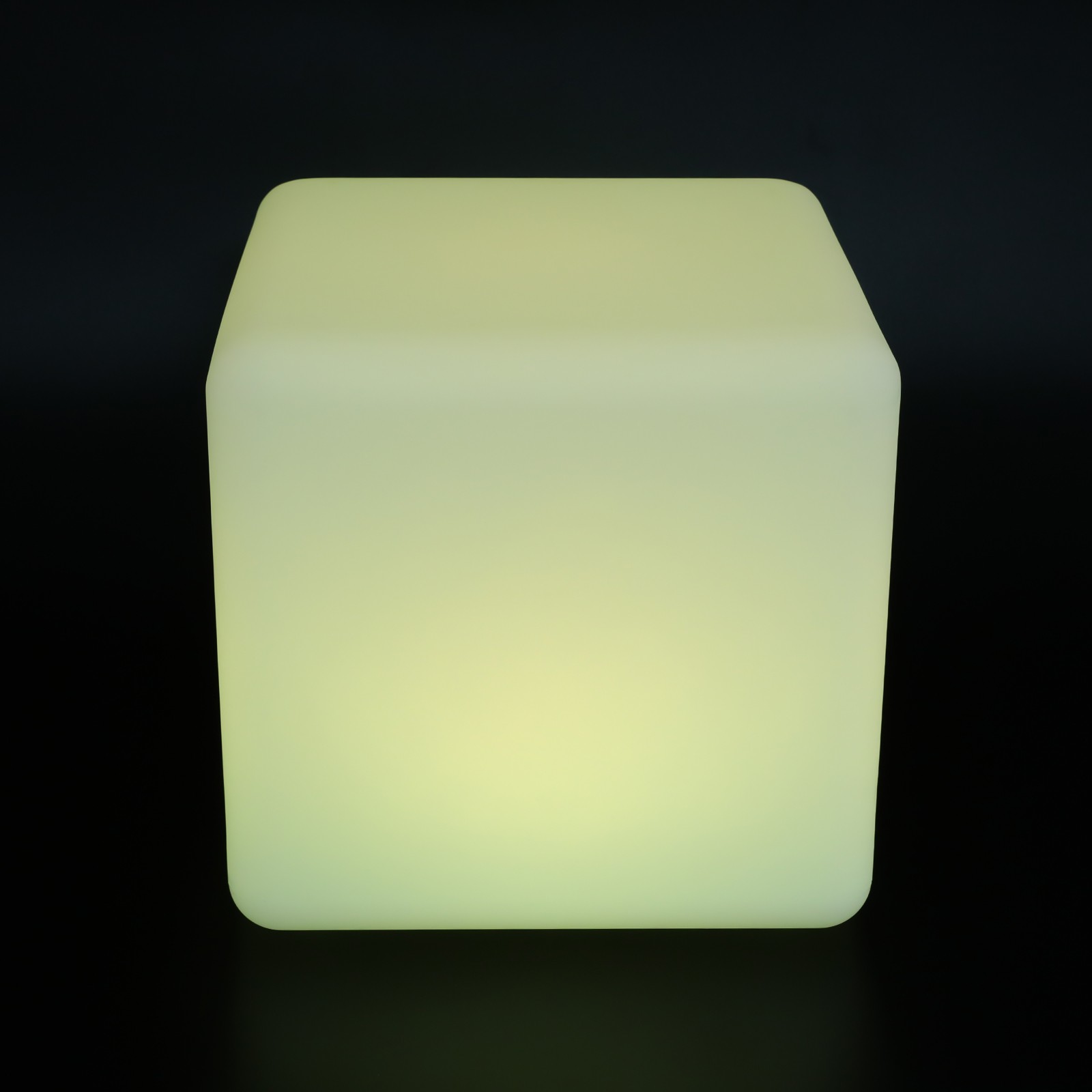 16 RGB Colors Rechargeable 12 inch LED Light Cube Stools Chair W/Remote Control