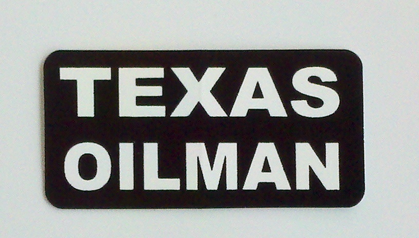 3 - Texas Oilman Roughneck Lunch Box Hard Hat Oil Field Tool Box Helmet Sticker