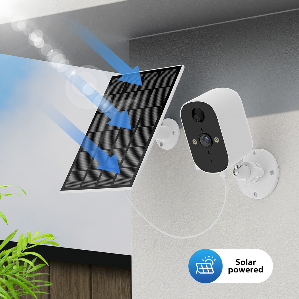 2K Solar Battery Powered Camera Wireless WiFi IP Camera Home Security Audio CCTV