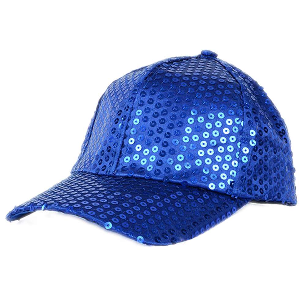 Unisex Shining Sequin Baseball Hat Sequined Glitter Dance Party Cap Clubwear